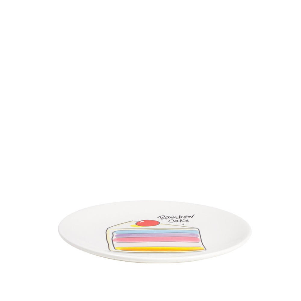 KUCHENTELLER Regenbogenkuchen in Bunt - 18cm - Multicolor, Keramik (18/18/2cm) - Blond Amsterdam