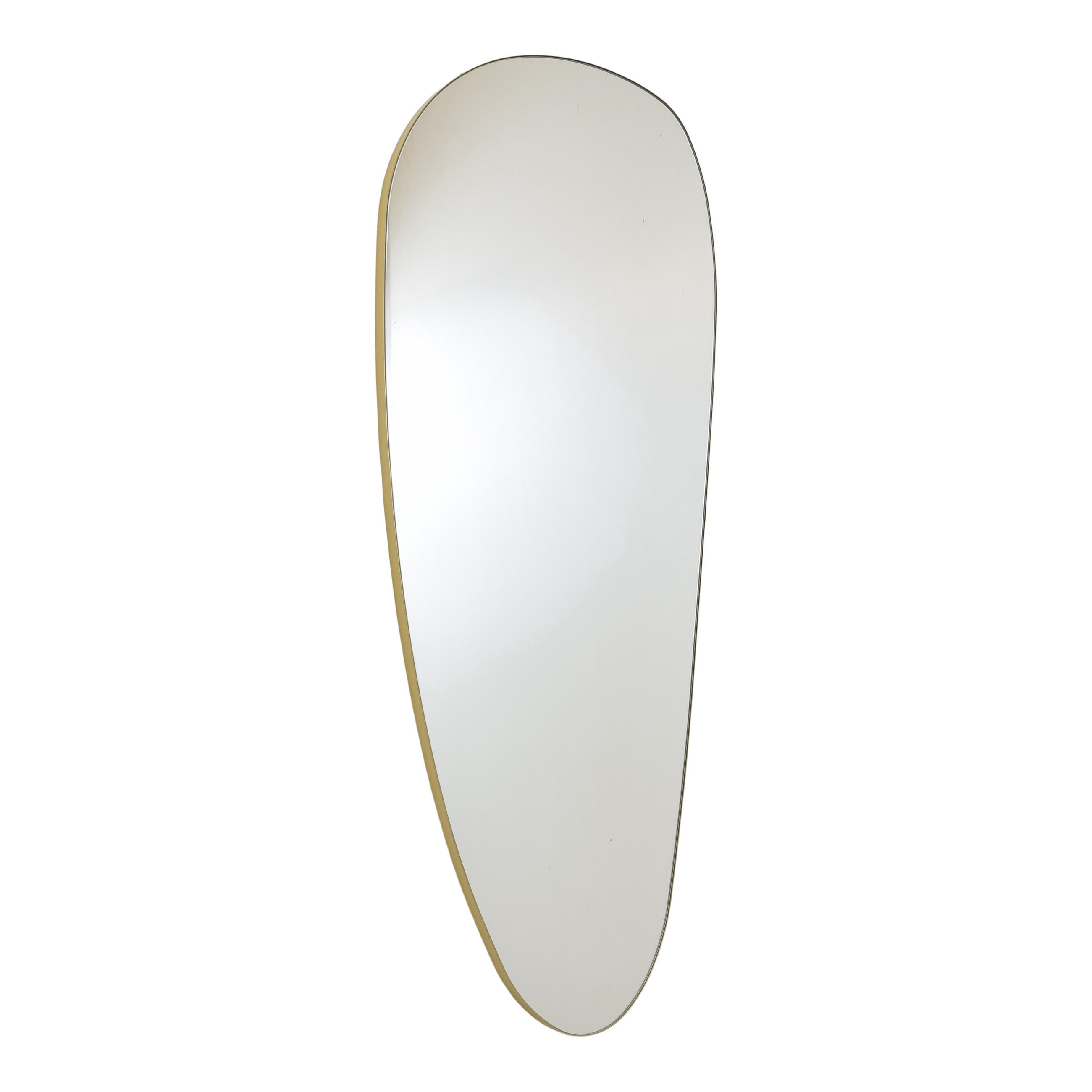 WANDSPIEGEL Milo Gold - Goldfarben, Metall (50/120/3cm) - Fragix