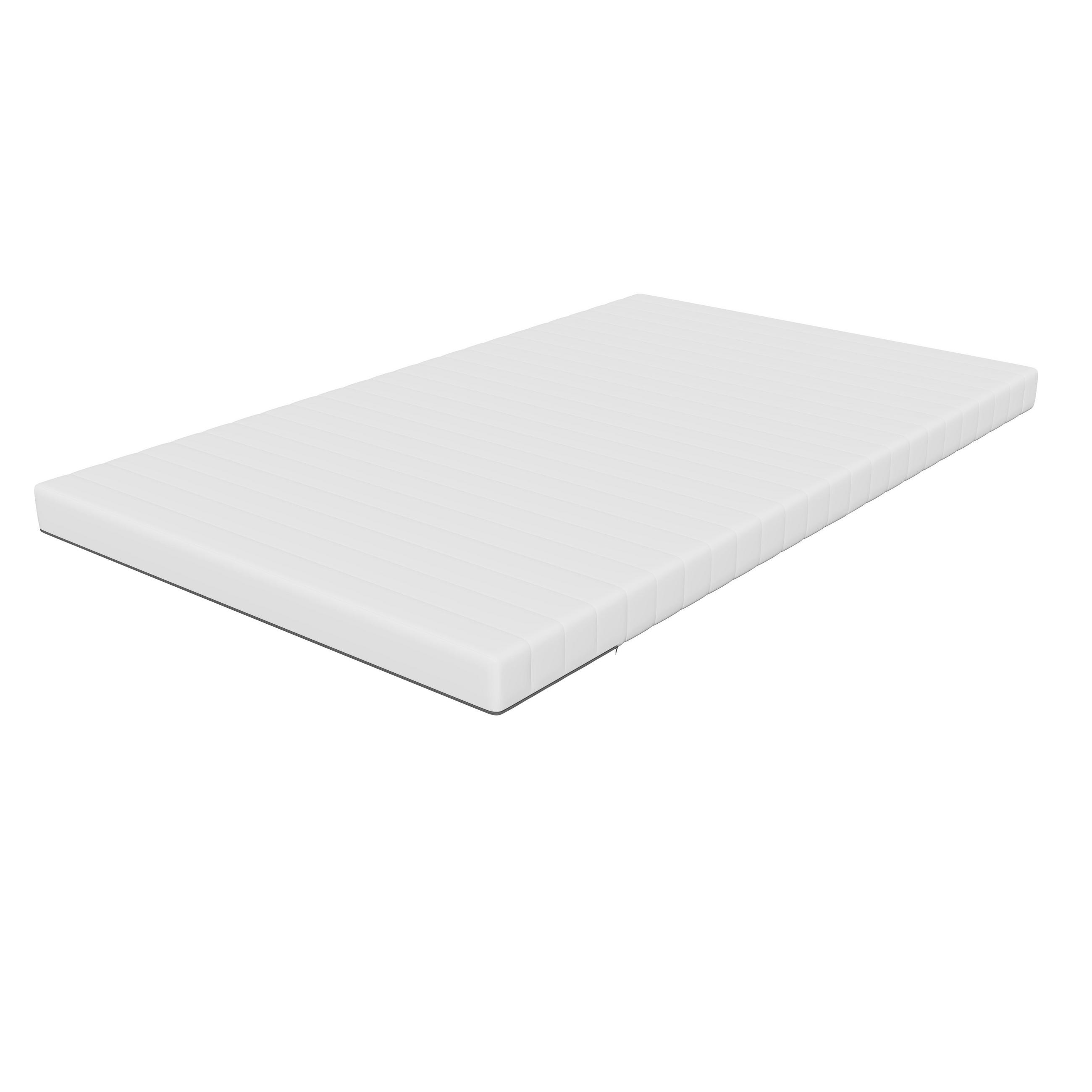 KALTSCHAUM-TOPPER 120x200 - Premium 10 cm Höhe - H2 - extra komfortabel - waschbar und für Allergiker geeignet - Weiß, Textil (120/200cm) - Mister Sandman