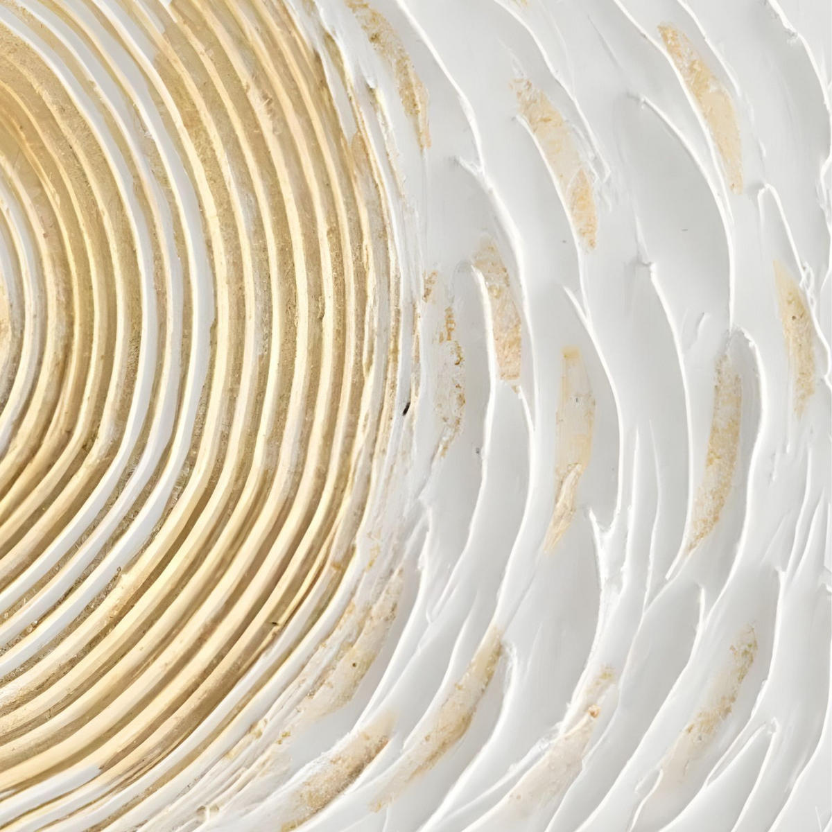 ACRYLBILD HANDGEMALT 100/50 cm - Weiß, Holz/Textil (100/50cm) - KUNSTLOFT