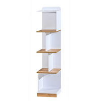 BÜCHERREGAL MANTI 35/154,5/38 cm Wohnzimmerregal Hochschrank Regal Weiß - Weiß, Holzwerkstoff (35/154.5/38cm) - MASSENO