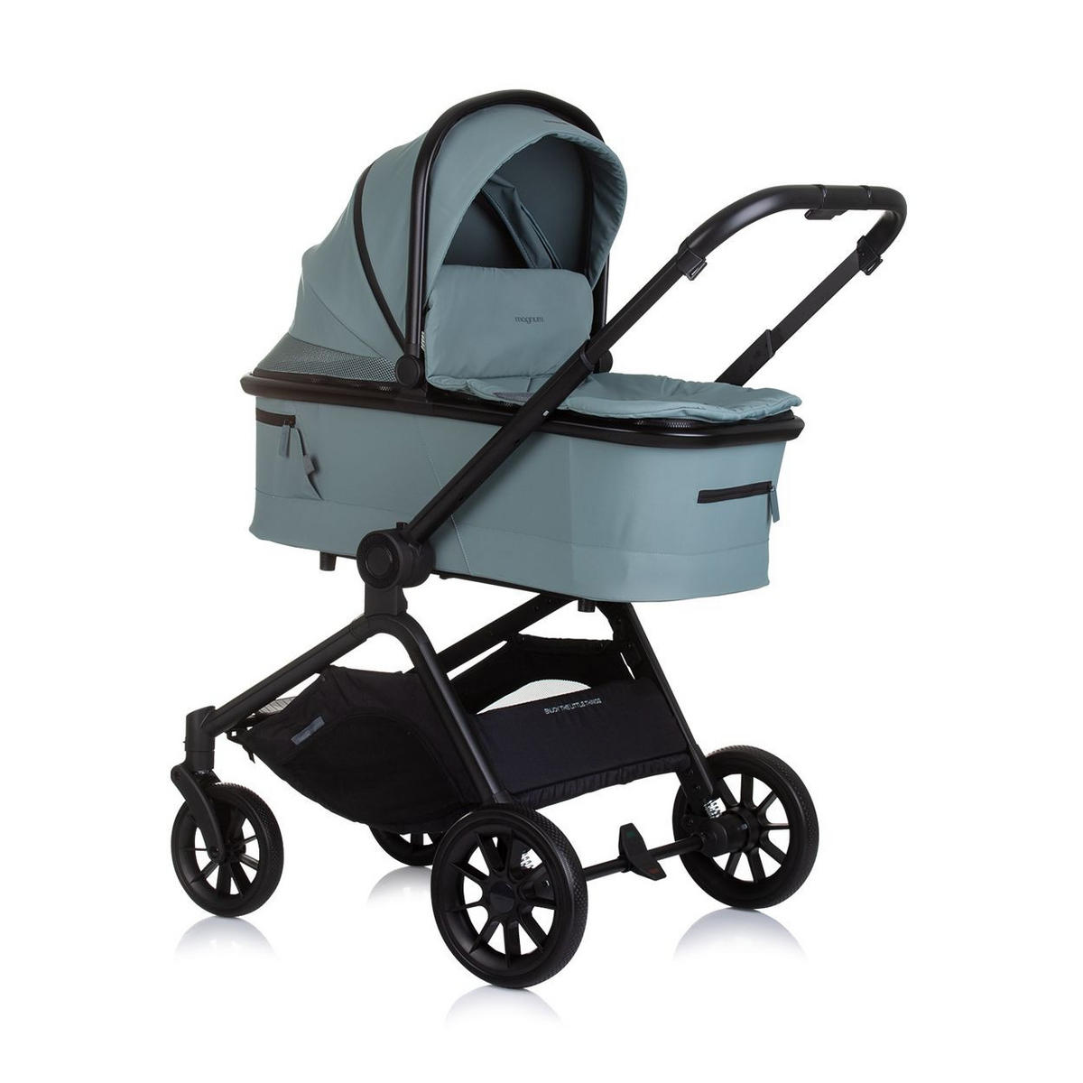 KOMBIKINDERWAGEN Magnum 3 in 1 grün Babywanne Sportsitz i-Size Babyschale - Grün, Metall (96/59/104cm) - Chipolino