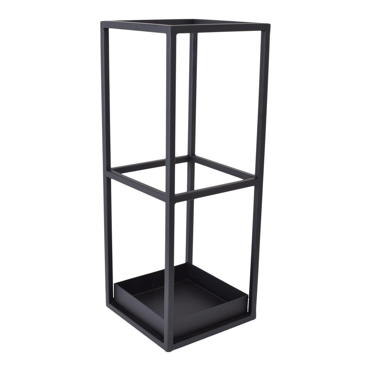 SCHIRMSTÄNDER Stormy Schwarz - Schwarz, Metall (20/53/20cm) - LOFT42