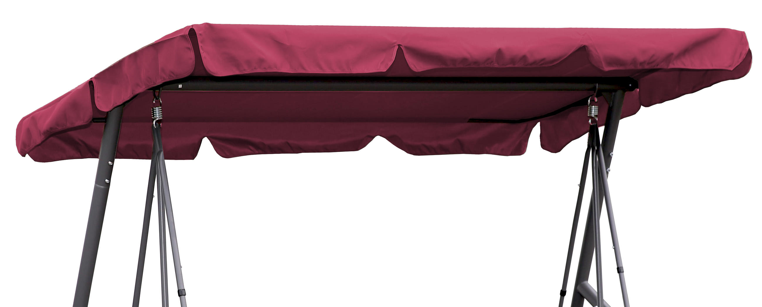 ERSATZDACH Hollywoodschaukel 145x210 cm Bordeaux - Bordeaux, Textil (145/18/210cm) - QUICK STAR
