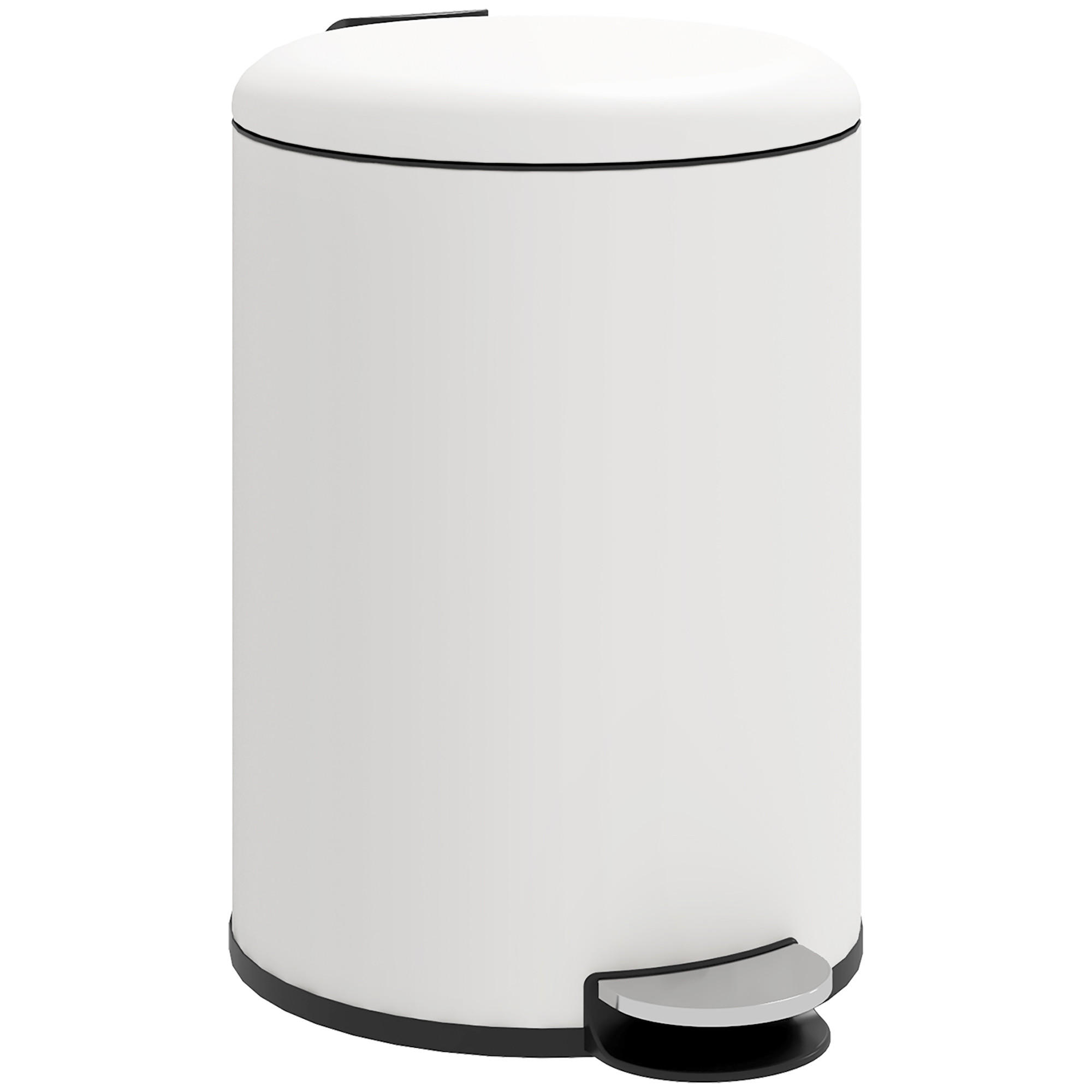 MÜLLEIMER 20L - Creme, Metall (30/44.5/36cm) - HOMCOM