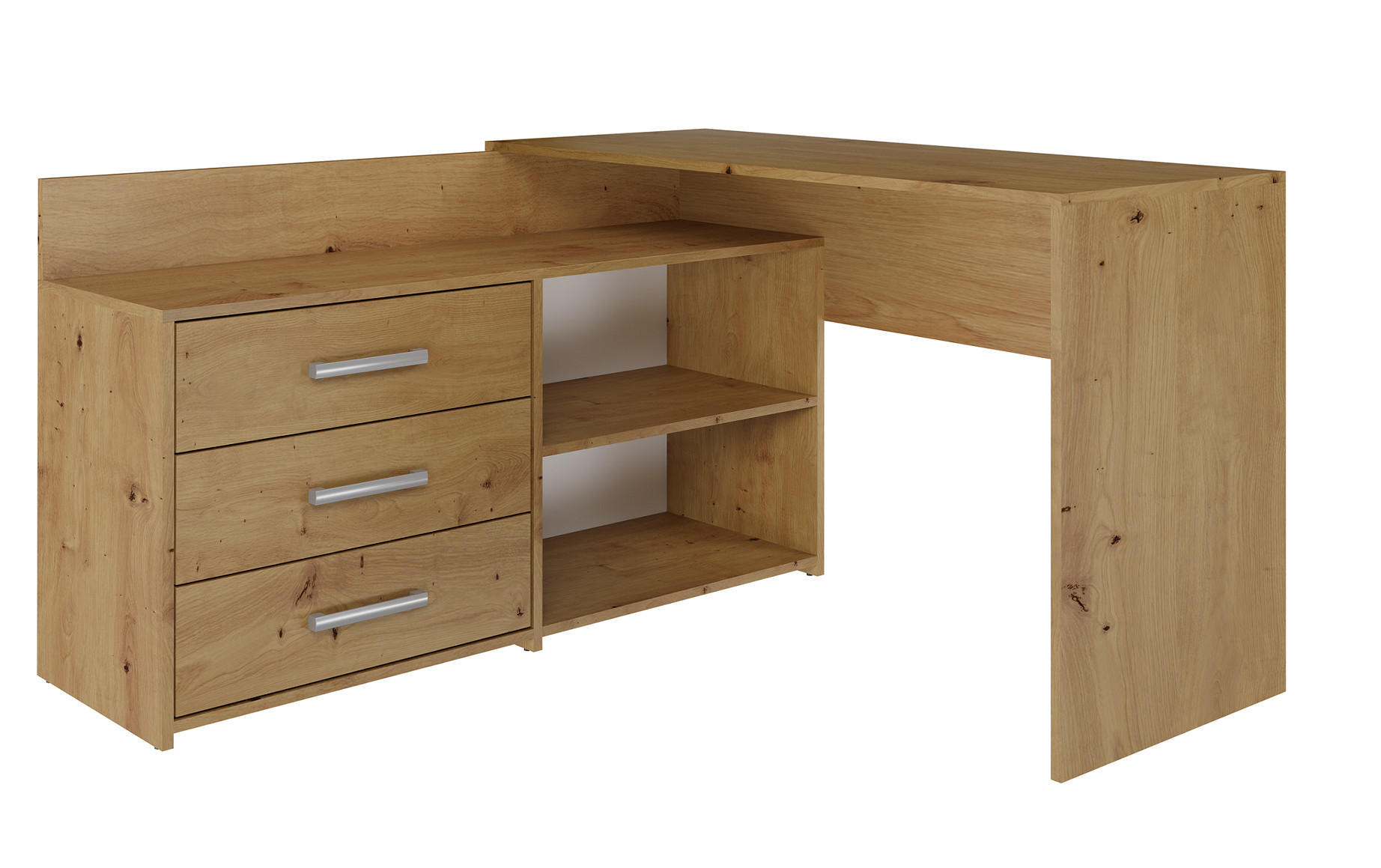 ECKSCHREIBTISCH DANY EICHE ARTISAN - Eiche Artisan, Holzwerkstoff (50/120/76cm) - CDF