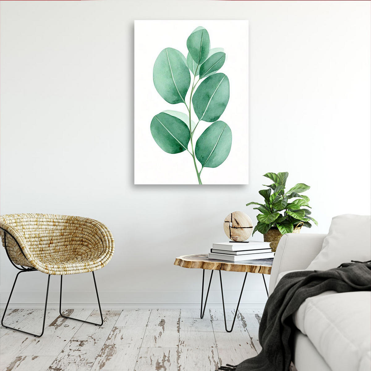 LEINWANDBILD Natur und Botanik 20x30cm - Grün, Textil (20/30cm) - Feeby