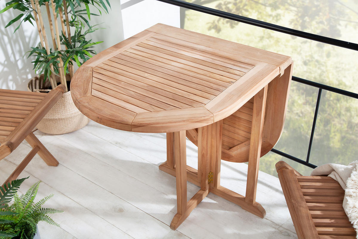BALKONTISCH EMPIRE TEAK Teakholz Natur 120 cm - Braun, Holz (60/120/75cm) - riess-ambiente