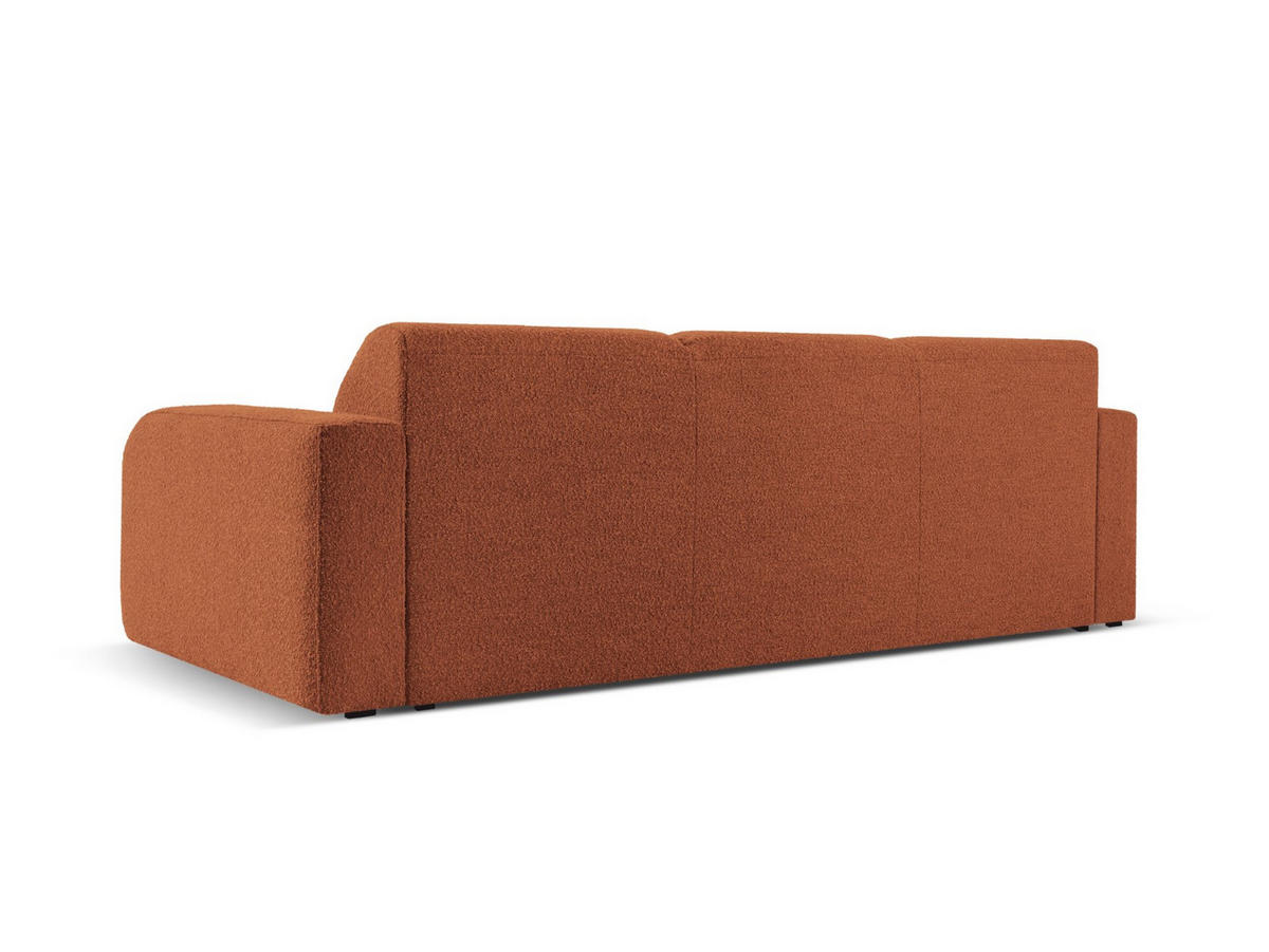 SOFA Molino aus Boucle braun 3 Sitzplätze - Braun, Textil (95/72/235cm) - Micadoni