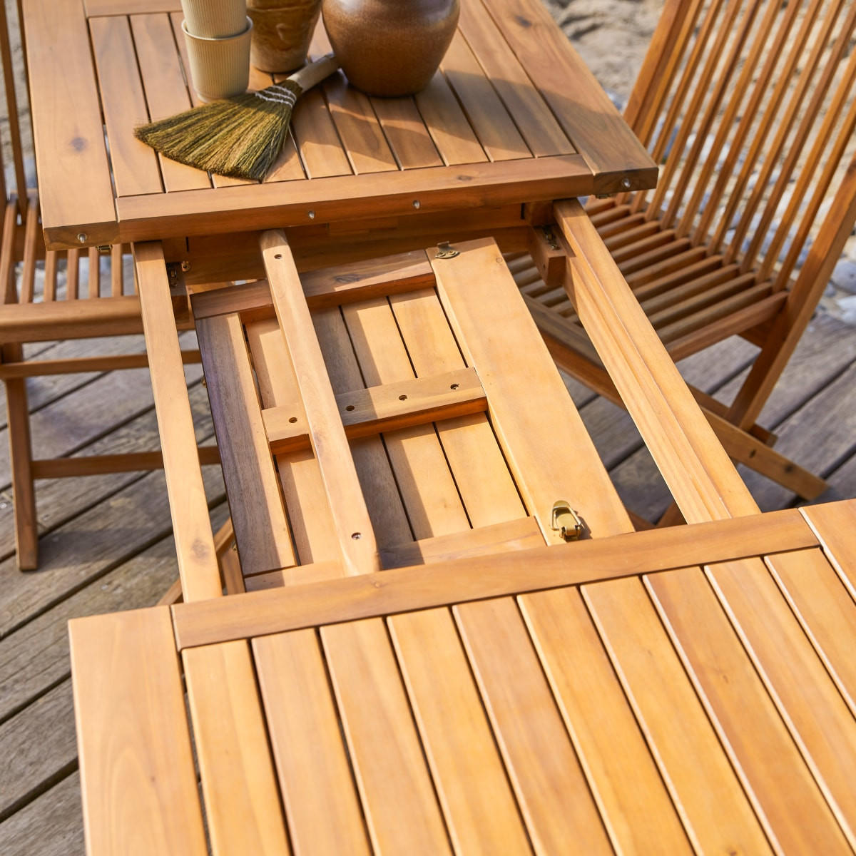 GARTENTISCH Capri Braun aus Akazie - Braun, Holz (70/120/75cm) - Tikamoon