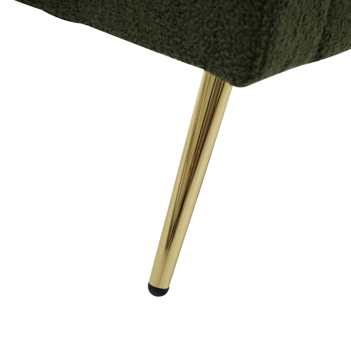 2-SITZER-SOFA Sherpa Grün mit Bettfunktion und 2 Seitentaschen - Dunkelgrün, Holzwerkstoff/Textil (175/72/64cm) - WISHDOR