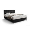 BOXBETT INAO 180x200 mit Matratze H3, Bonell und Topper ARAGON 99 - Schwarz, Textil (180/200cm) - Bedante