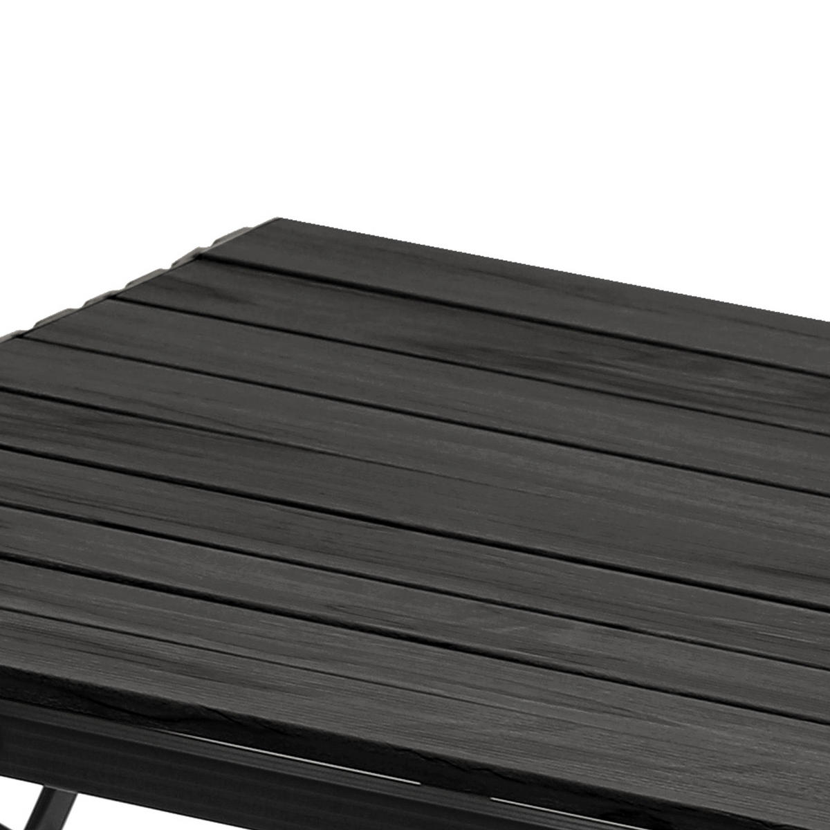 CAMPINGTISCH Höhenverstellbar Schwarz - Schwarz, Metall (51.5/90/68cm) - JAWINIO
