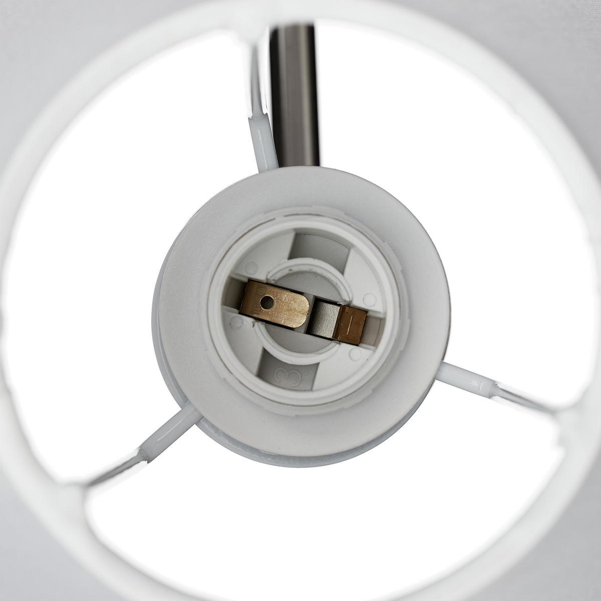 2XWANDLAMPE - Weiß, Textil/Metall (16/28/19cm) - Relaxdays