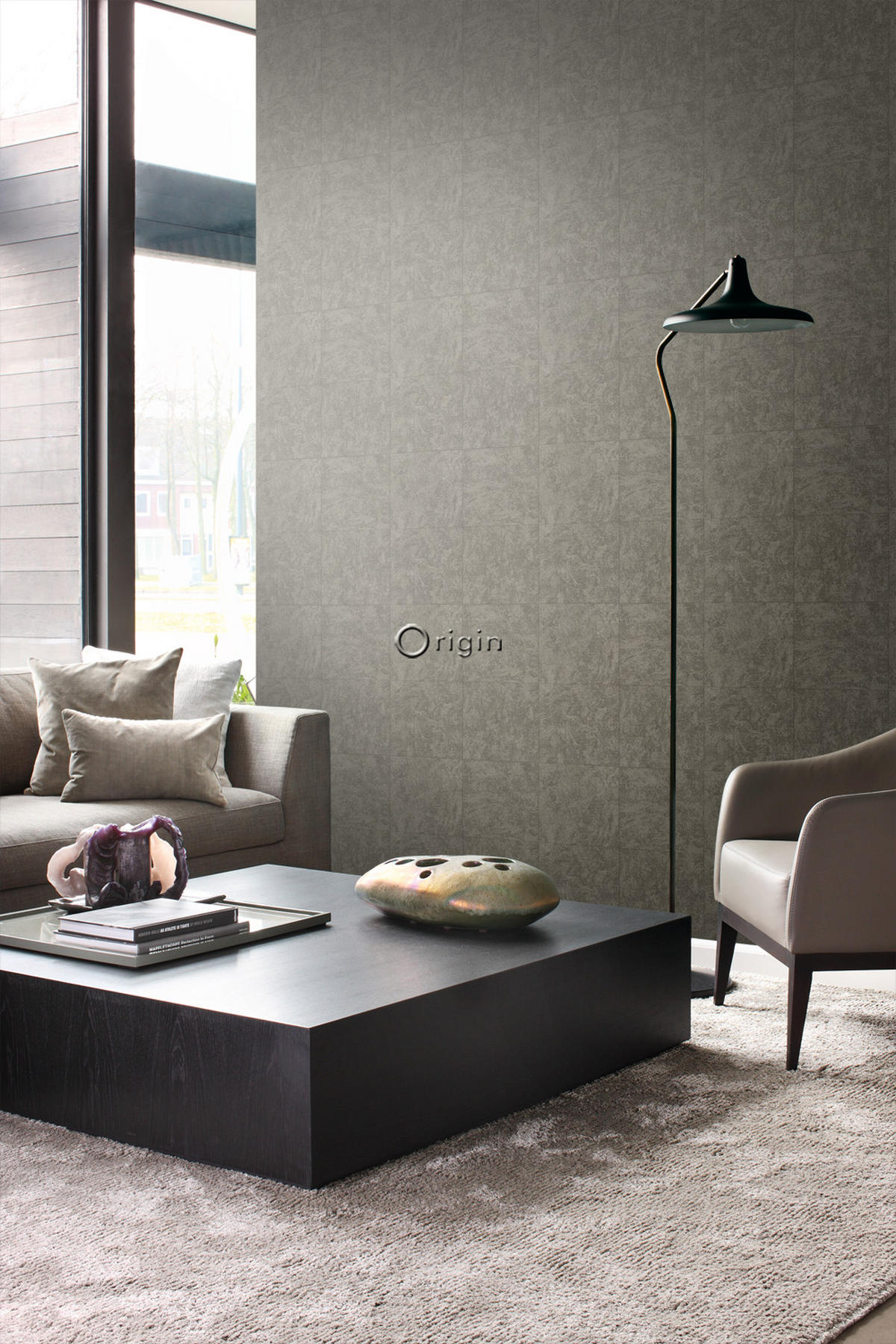 TAPETE Stein-Optik 53 cm x 10.05 m - Braun, Papier (53/1000cm) - Origin Wallcoverings