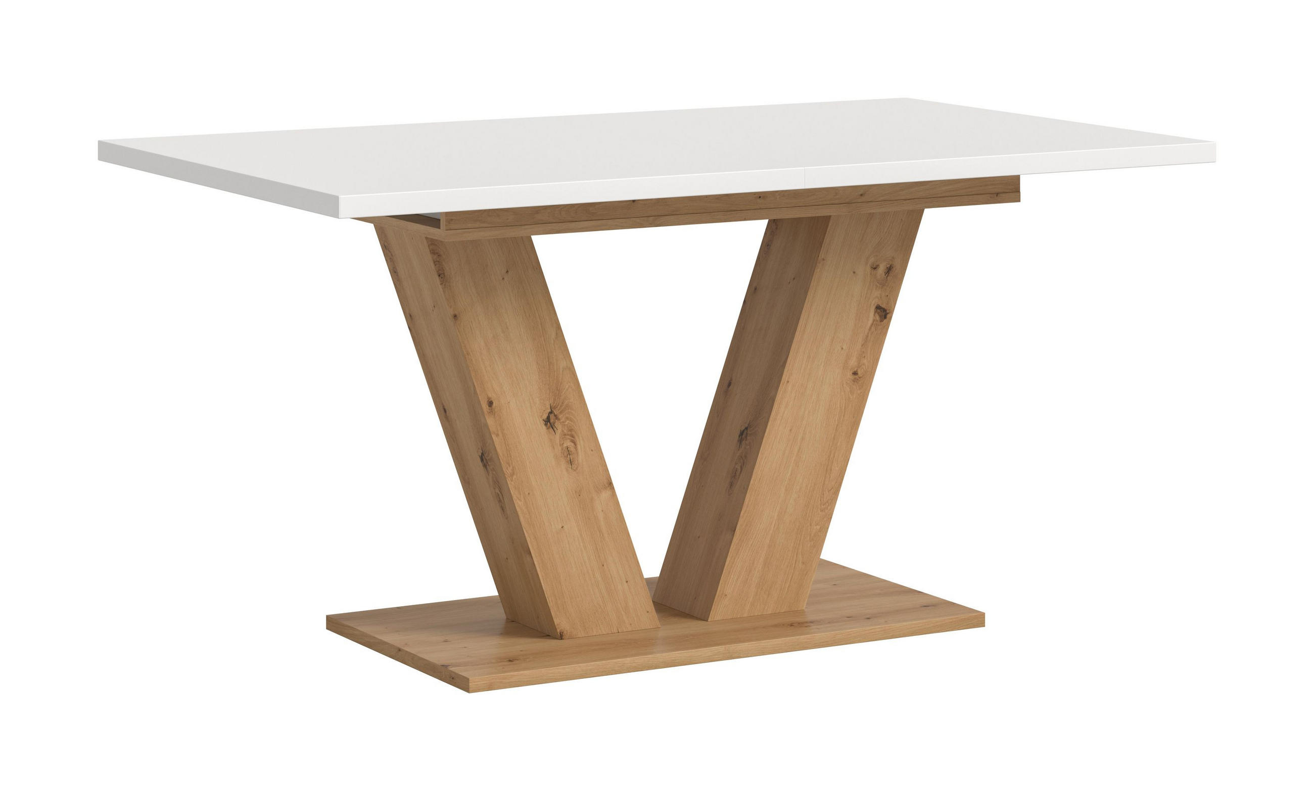 ESSTISCH Velo (B/H/T: ca. 150/76/90 cm) in Artisan Oak Nachbildung/weiß - Eiche Artisan, Holzwerkstoff (90/150/76cm)