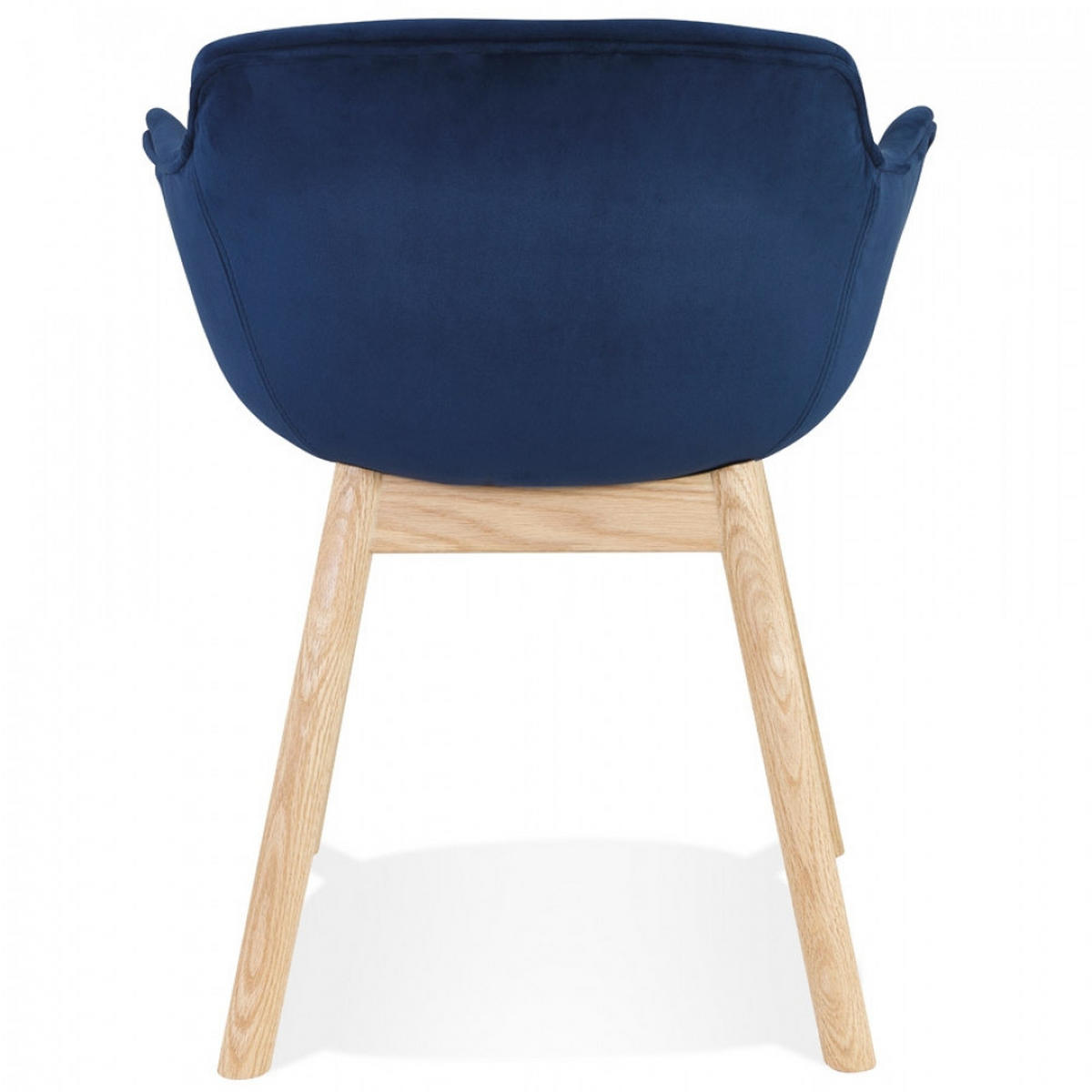 STUHL mit armlehnen Blau 59x80x54cm - Blau/Eichefarben, Holz/Textil (59/80/54cm) - AlterEgo