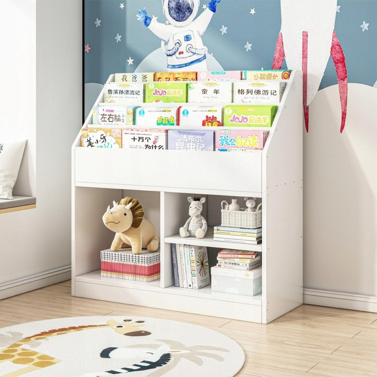 REGAL weiß 80/90/30 - Weiß, Holzwerkstoff (80/90/30cm)