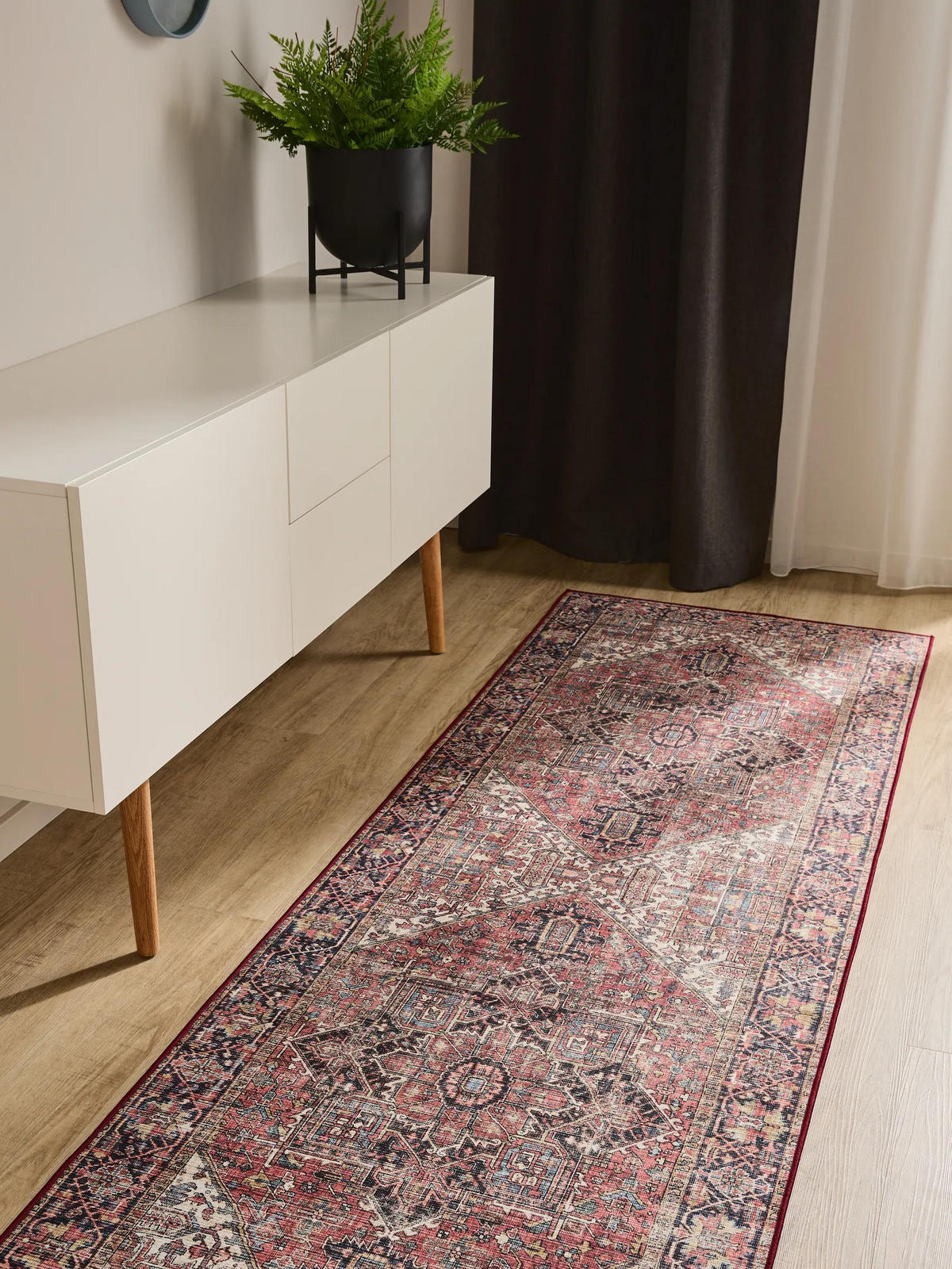 VINTAGE-LÄUFER George waschbar 80x240 cm - Beige/Multicolor, Kunststoff (80/240cm) - benuta