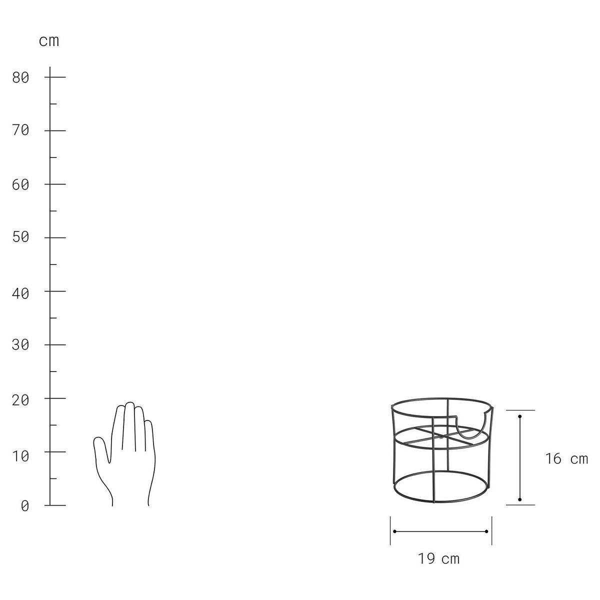 STÄNDER FÜR GETRÄNKESPENDER Fountain - Schwarz, Metall (19/16/19cm) - Butlers