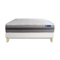 BETT Actimemo relax Memory-Schaum 180 x 200 cm h2 - Kit Bettgestell Weiß - Beige/Weiß, Holz (180/200cm) - ACTISOM