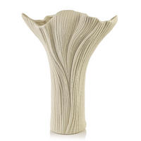 VASE Manon Beige 24/9/30cm Polyresin - Beige, Kunststoff (32cm) - Mondex