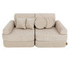 KINDERSOFA, Slimcord, Pocket Plus, Ecru - Ecru, Textil (120/25/60cm) - MeowBaby