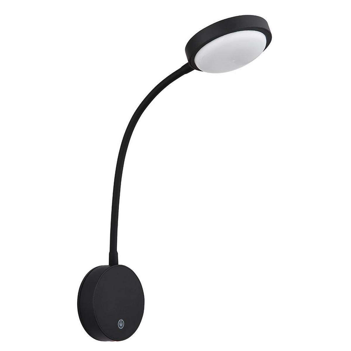 LED WANDLEUCHTE Metall Schwarz Magnethalterung - Schwarz, Metall (10/45/19cm) - Globo Lighting