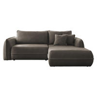 ECKSOFA Moho, Seite: Rechts - Schwarz/Braun, Holz/Kunststoff (254/162cm) - MIRJAN24