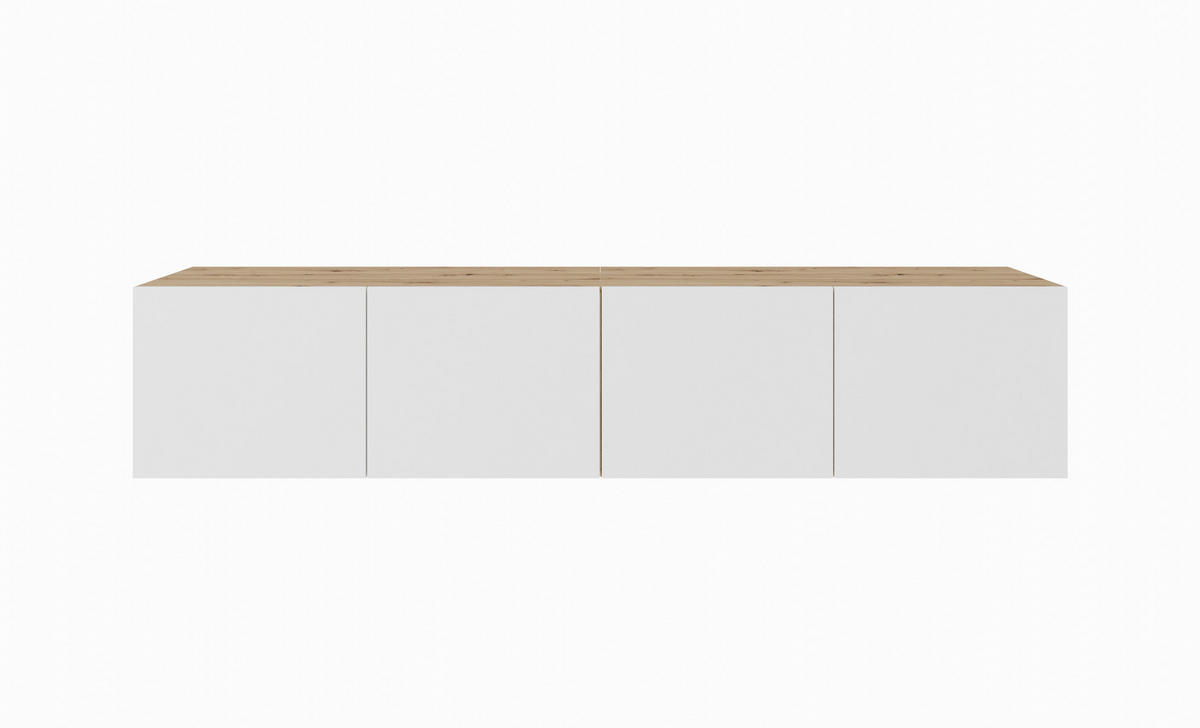 TV-SCHRANK LIO - Eiche Artisan/Weiß, Holzwerkstoff (200/41/40cm) - Meblini