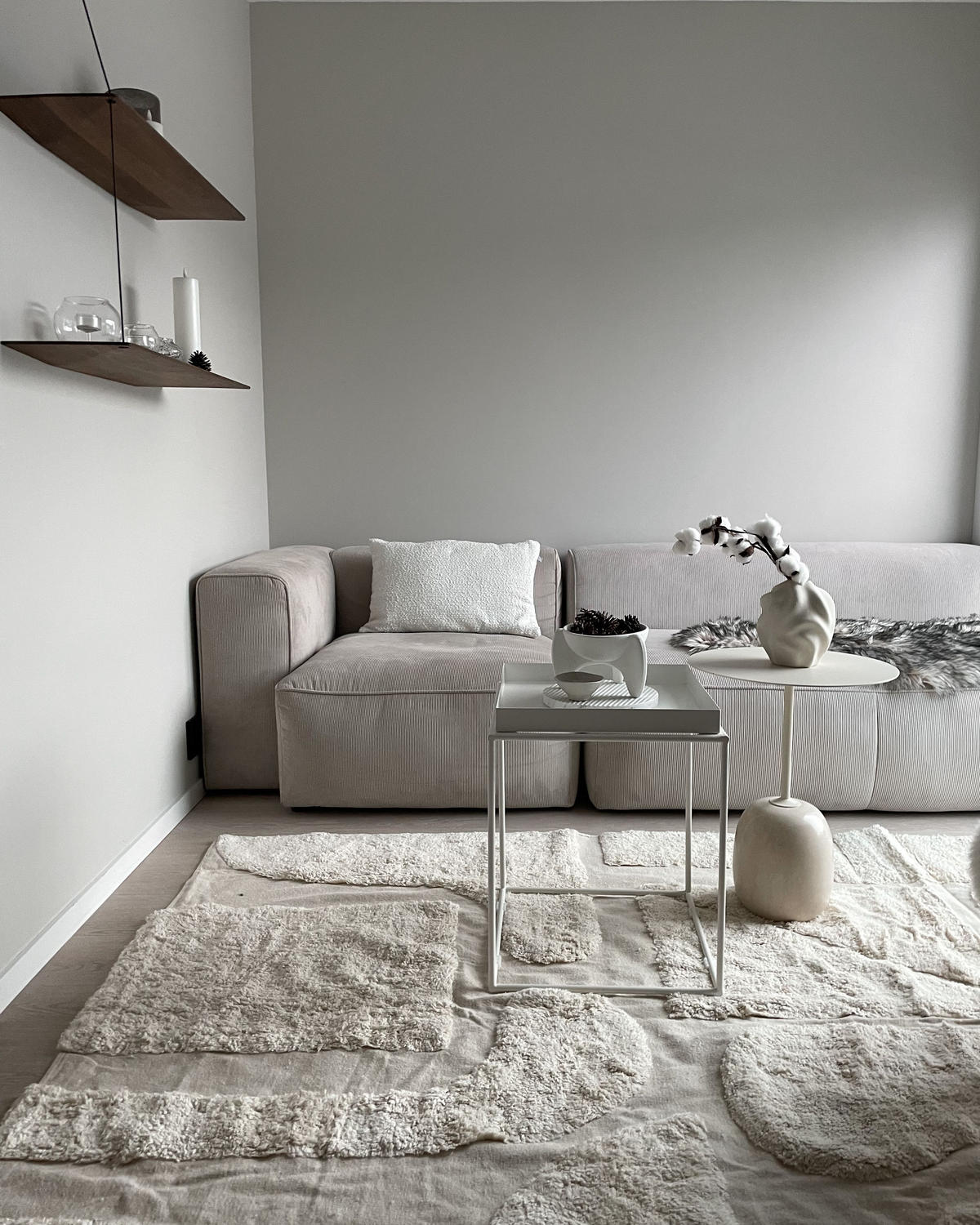 KURZFLOR-TEPPICH Diyadin 230/160 cm - Beige, Textil (160/230cm) - Beliani