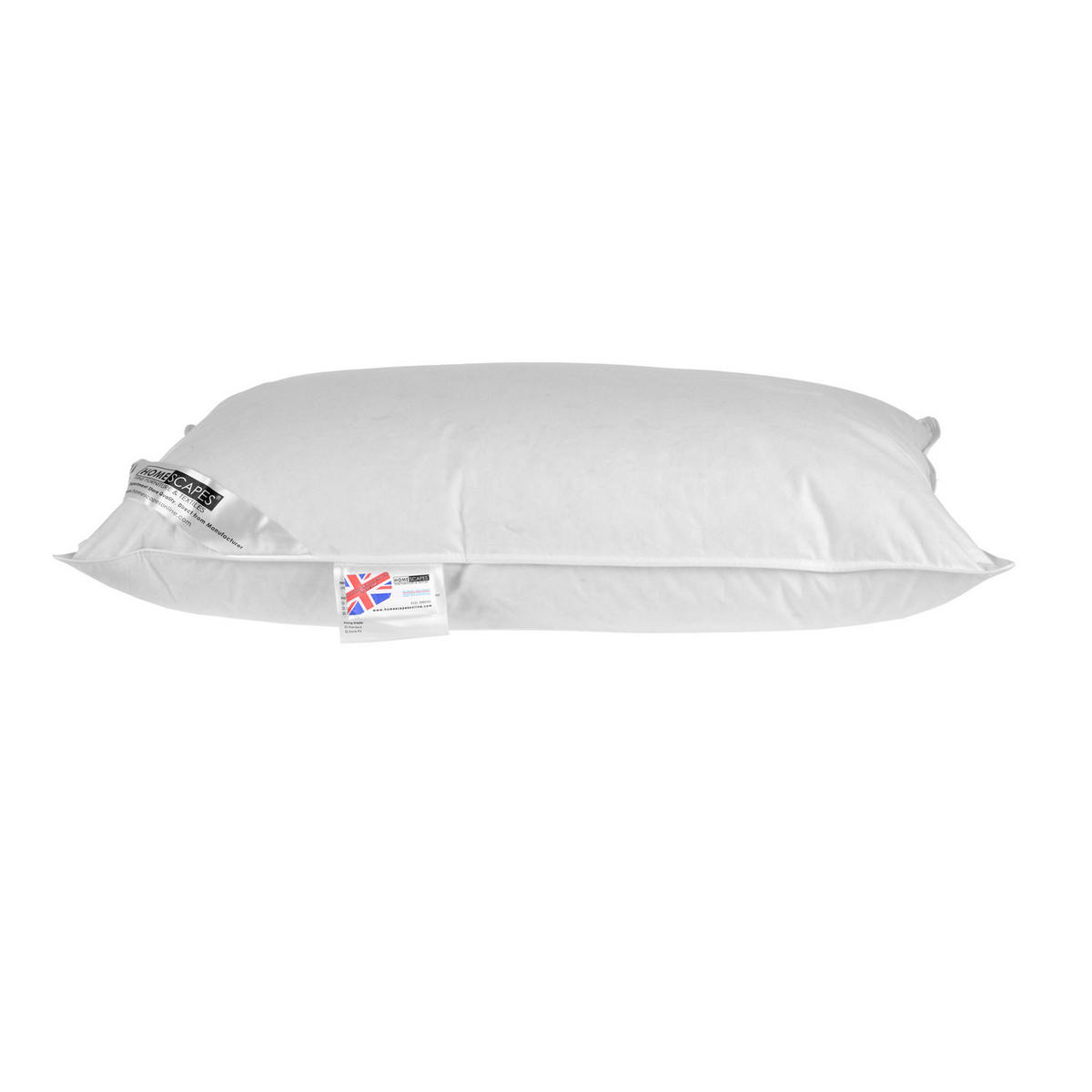 MUSIK-KISSEN mit Lautsprecher, Federn & Daunen 48/74 cm - Weiß, Textil (48/74cm) - Homescapes