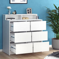 KOMMODE Naara Weiß 98.6 x 100.6 cm - Weiß, Holzwerkstoff (40.3/100.6/98.6cm) - Vicco