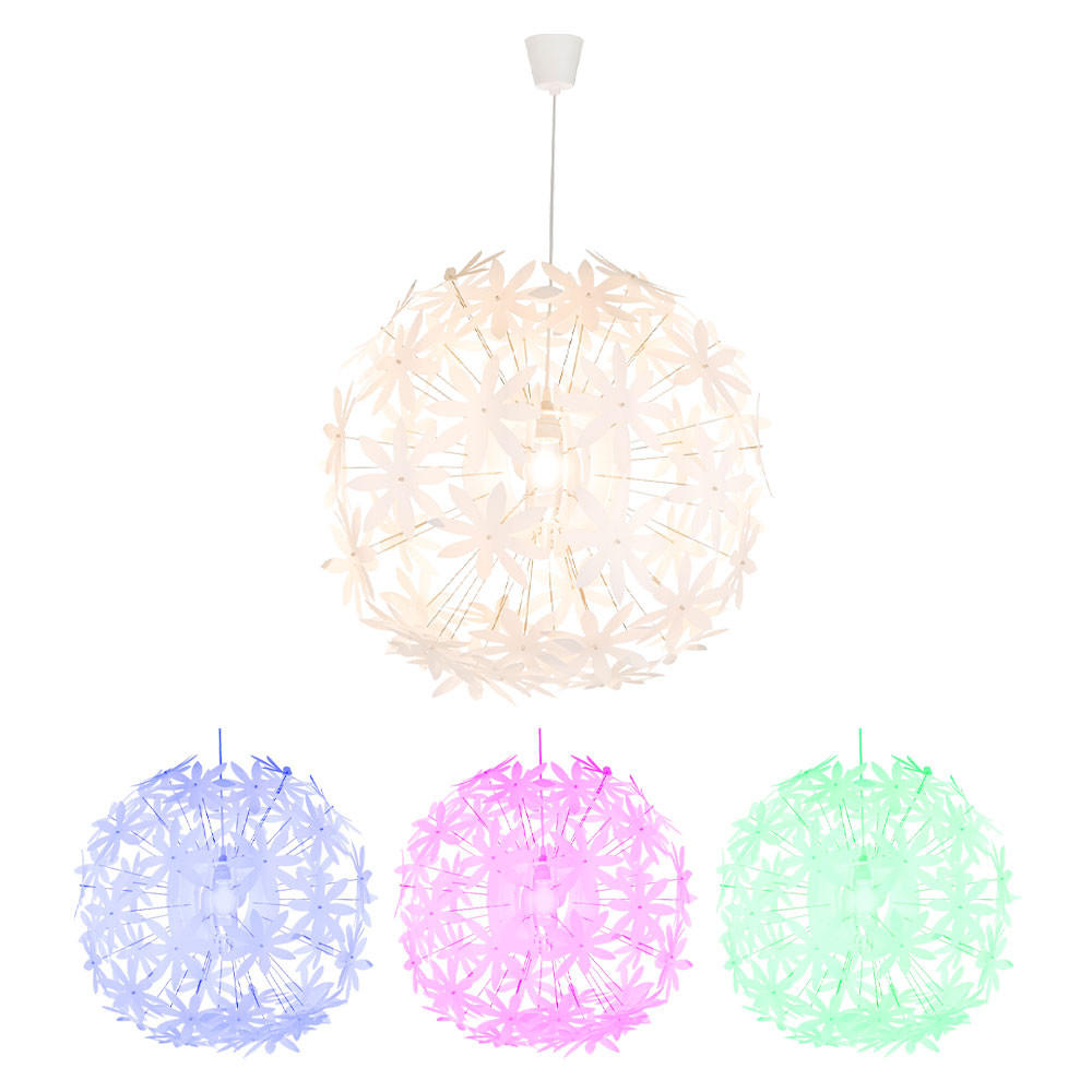 LED HÄNGELEUCHTE STELLA Weiß Kunststoff - Weiß, Kunststoff (60/60/150cm) - Globo Lighting