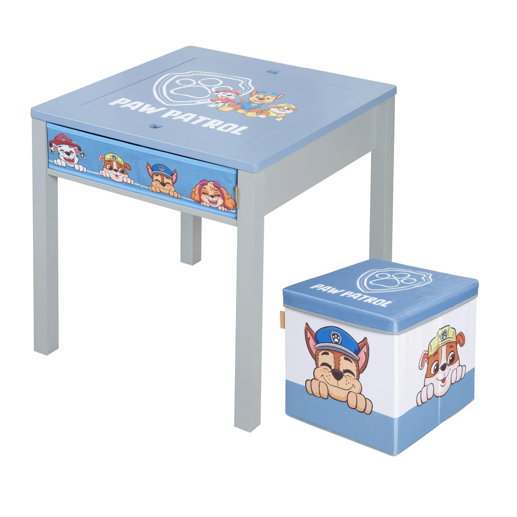 KINDERTISCH MIT WENDEPLATTE Paw Patrol - Multicolor, Holzwerkstoff (50/51/60cm) - Roba