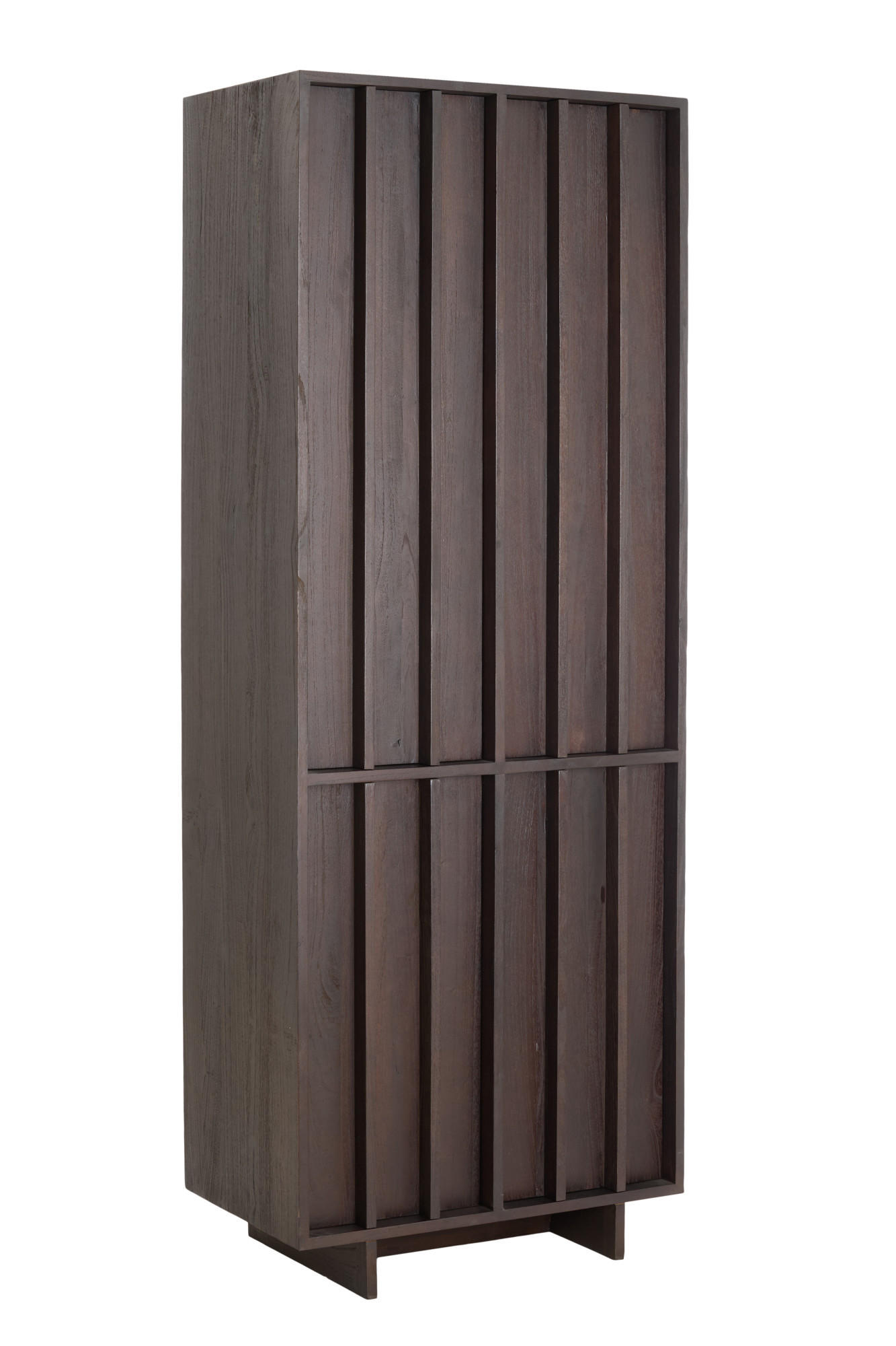 SCHRANK Lavinio Braun 75/45/200 cm - Braun, Holz (45/200/75cm) - Light & Living