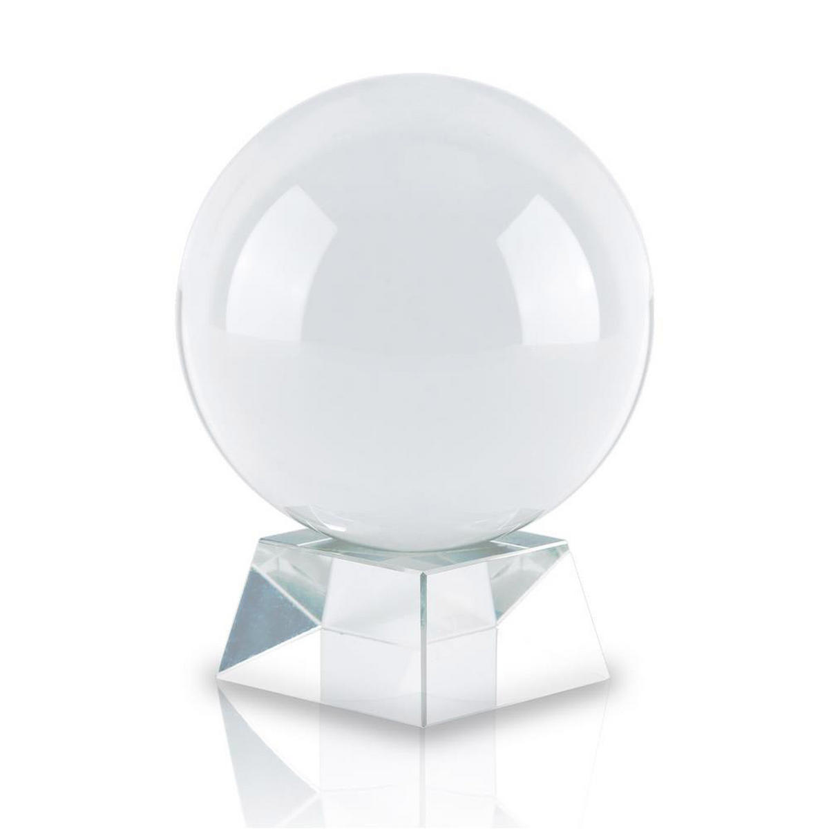 GLASKUGEL Fotokugel mit Ständer - Transparent, Glas (10cm) - Intirilife