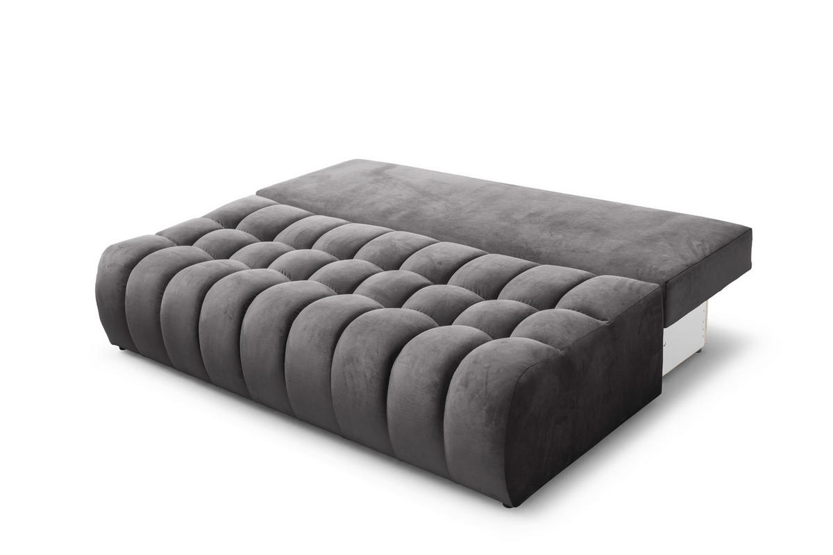 SOFA 200 cm in Graphit - Graphitfarben, Textil (200/92/115cm) - Home Collective