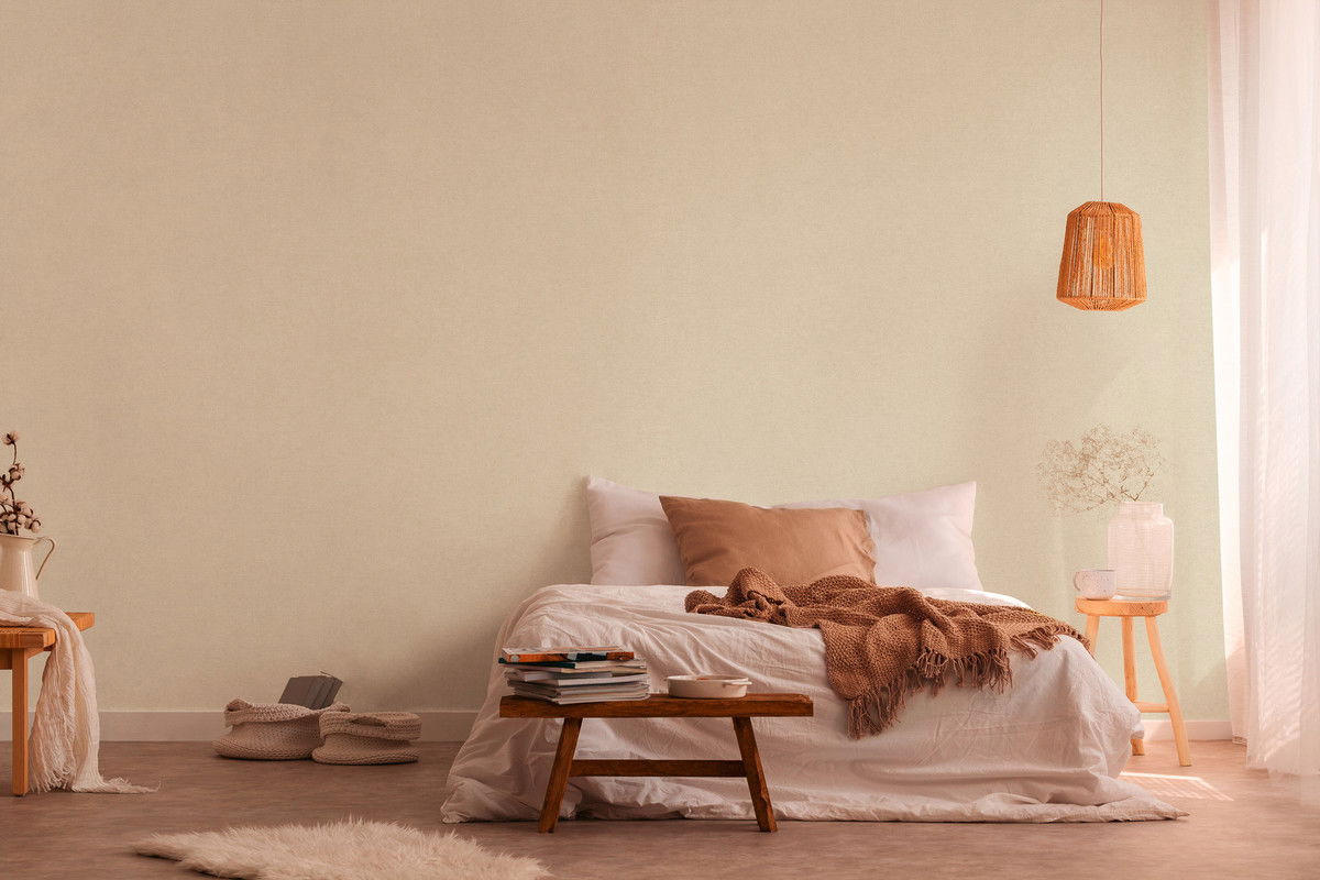 VLIESTAPETE Beige 53/1005 cm - Beige, Textil (53/1cm) - KUNSTLOFT
