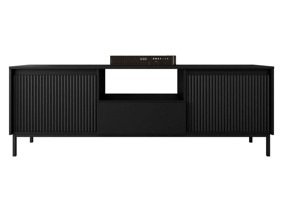 TV-ELEMENT Ozmi 2K1SZ - Schwarz, Holzwerkstoff/Metall (174/55/40cm) - MIRJAN24