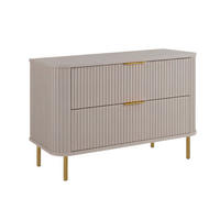 BADEZIMMERSCHRANK : Farbe Kaschmir, Griff gold, Füße gold, 100 x 41,5 x 66,7 cm - Kaschmir/Goldfarben, Holzwerkstoff (100/66.7/41.5cm) - 3XE LIVING