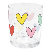 SAFTGLAS Herzen in Bunt - 200 ml - Multicolor, Glas (0.2L) - Blond Amsterdam