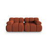 SOFA modular Bellis aus 3D-Stoff ziegelstein 2 Sitzplätze - Orange, Textil (94/70/188cm) - Micadoni