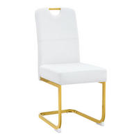 SCHWINGSTUHL DE-36779 2er-Set mit Federkernpolsterung und ergonomischem Design Weiß - Goldfarben/Weiß, Metall (43/97/56cm) - ComfortXL