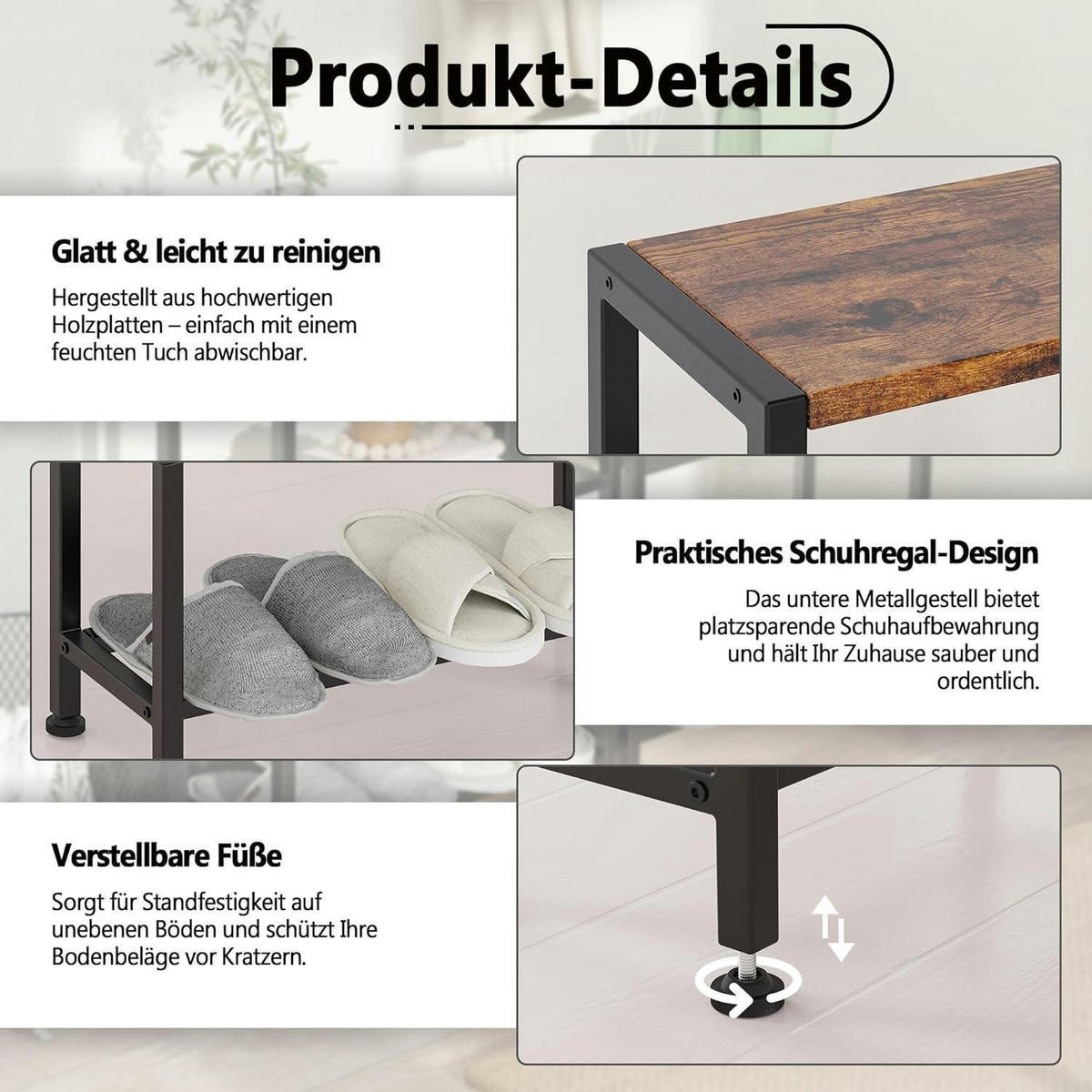 BEISTELLTISCH 2er Set Vintagebraun 18 x 43 x 56,5 cm - Braun, Holzwerkstoff (18/43/56.5cm)