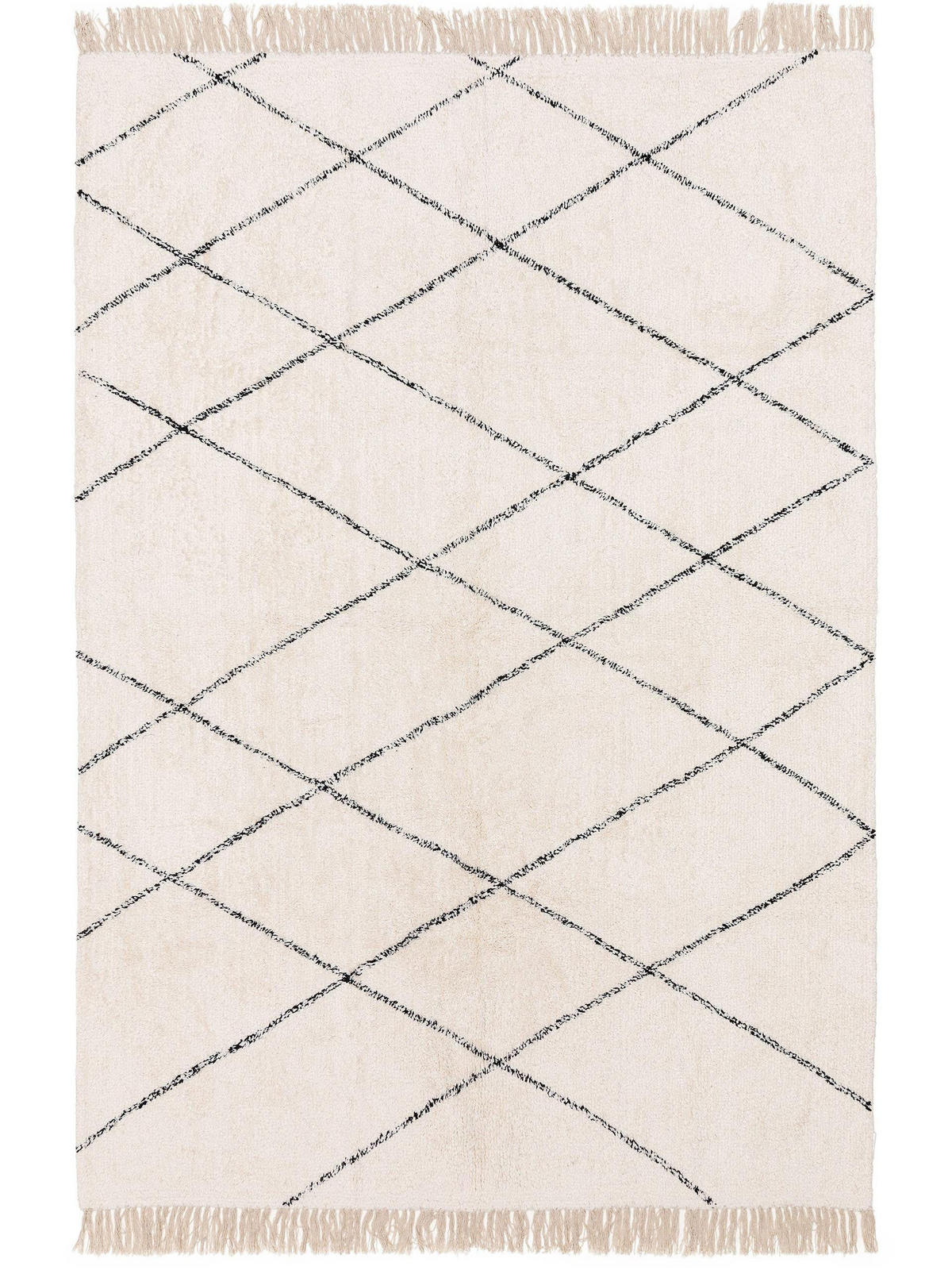 BAUMWOLLTEPPICH waschbar Naomi Cream 200x300 cm - Creme, Textil (200/300cm) - benuta Nest