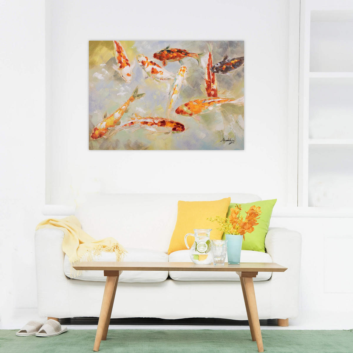 ACRYLBILD HANDGEMALT 100/70 cm - Multicolor, Holz/Textil (1.78/70cm) - KUNSTLOFT