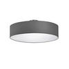 LED-DECKENLAMPE Ø50cm, Lampenschirm Stoff Grau - Grau, Textil (50/50/17cm) - meineWunschleuchte