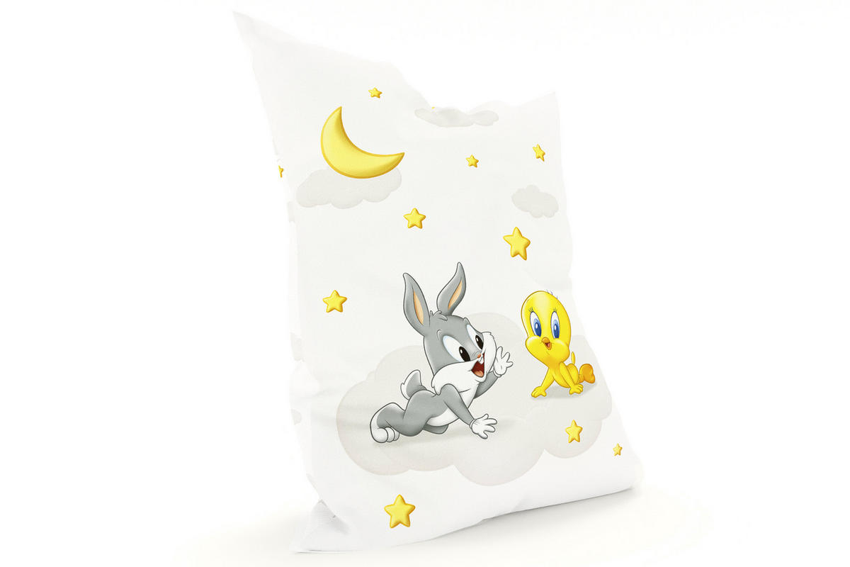 KINDER-SITZSACK - Looney Tunes - Gelb/Hellgrau, Textil (100/25/135cm) - Green Bean