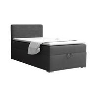 BOXBETT TEEN 1 100/200 in Velours/Cord Anthrazit H4 - Anthrazit, Holz/Holzwerkstoff (100/200cm) - Deine Möbel 24